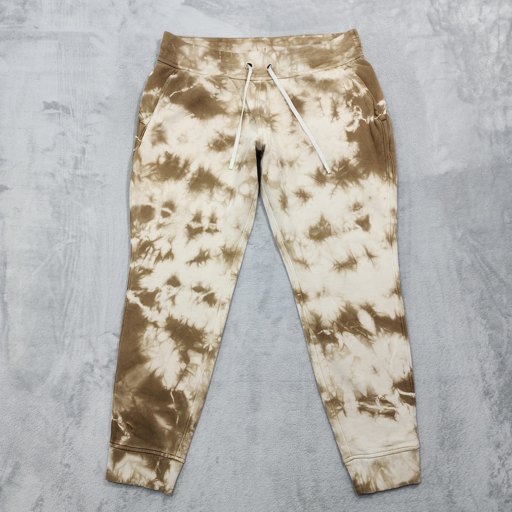 Lululemon Pants Womens 12 Warm Down Jogger Earth Dye Sand Ankle Tie Dye Casual